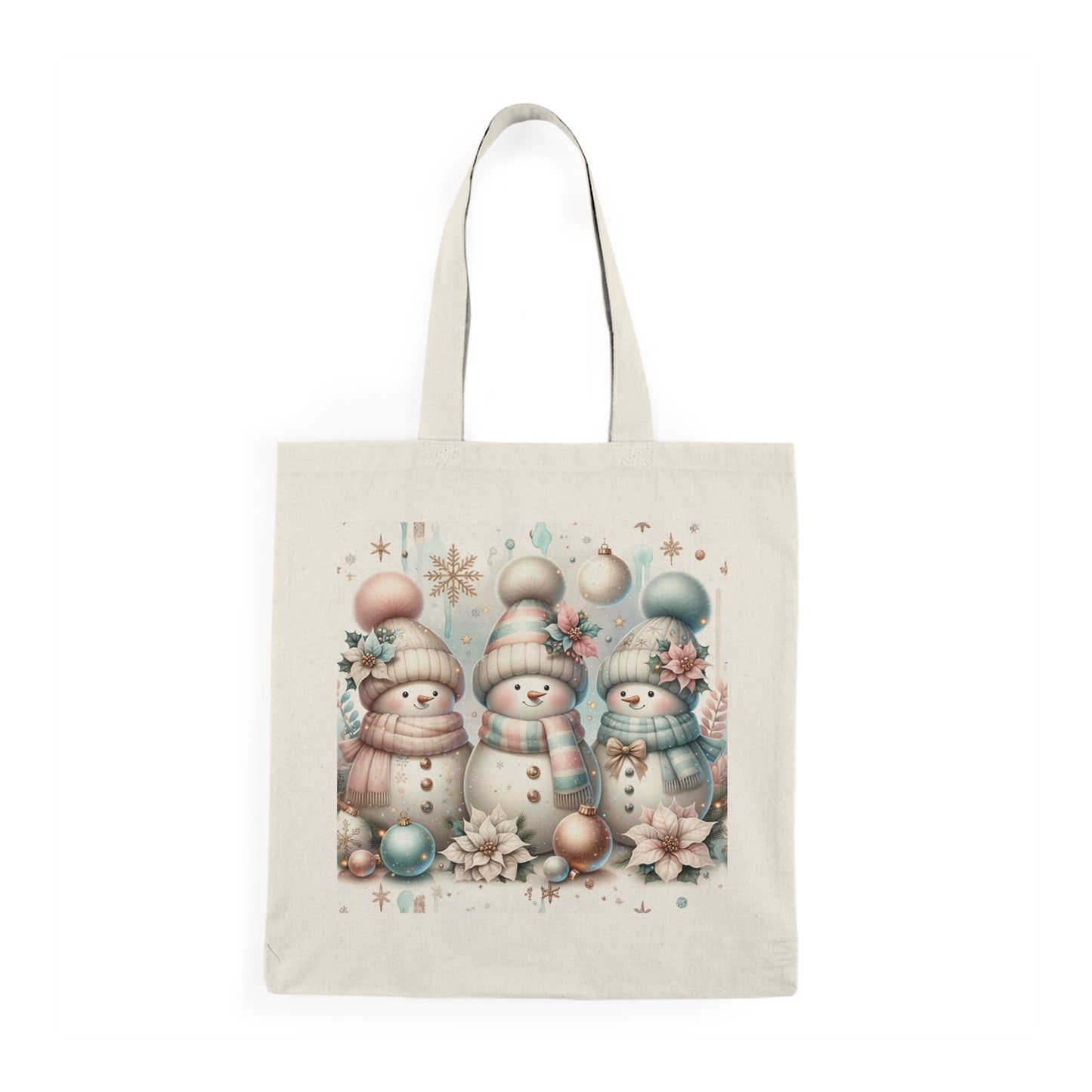 Whimsical Snowman Tote Bag, Holiday Gift, Eco-Friendly Shopping Bag, Christmas Tote, Winter Decor, Festive Carryall