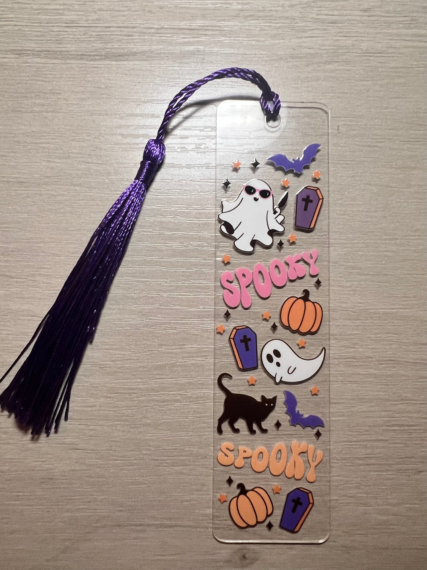 Halloween acrylic bookmarks