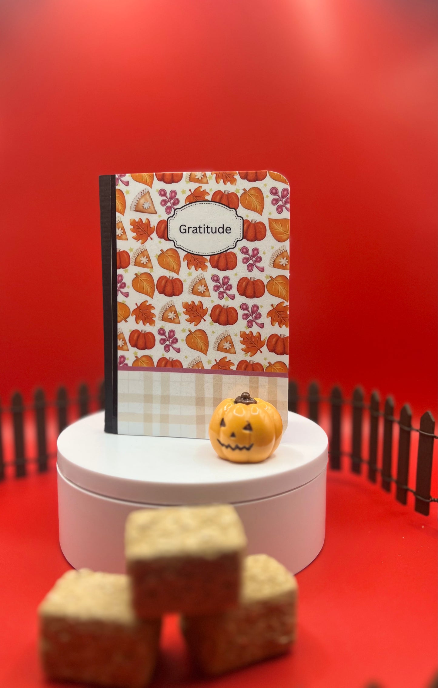Customizable Fall Gratitude Mini Composition Notebook
