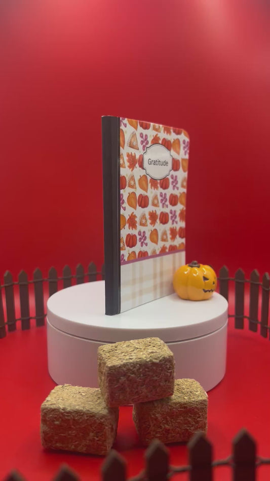 Customizable Fall Gratitude Mini Composition Notebook